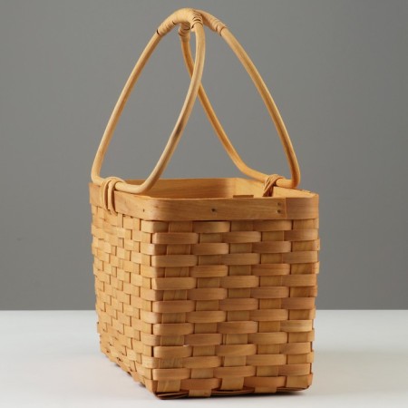 Wicker basket, 30 x 17.5 x 17/35.5 cm, honey, sequoia-1
