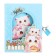 Gift notebook, 45 sheets, line, on the castle of the cats (16.3x12.7cm)