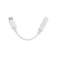 Lightning adapter on Jack 3.5, music + headset, bt, white