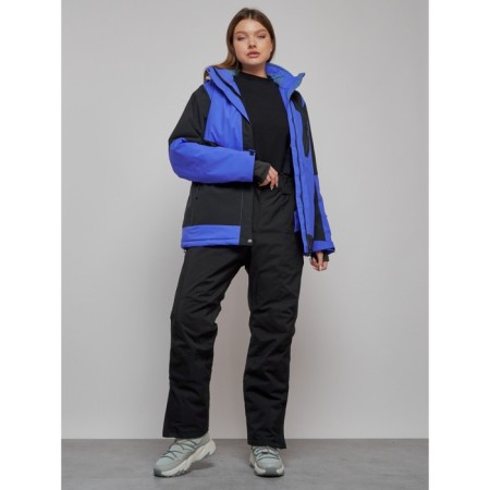 Ski suit female, size 52, blue color-14