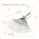 Lobbish rakes are plate, 20 teeth, galvanized, tuleyka 25 mm, without cuttings