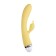 Vibrator Flovetta by Toyfa Aster with a clitoral stimulator, silicone, 22 cm, yellow color