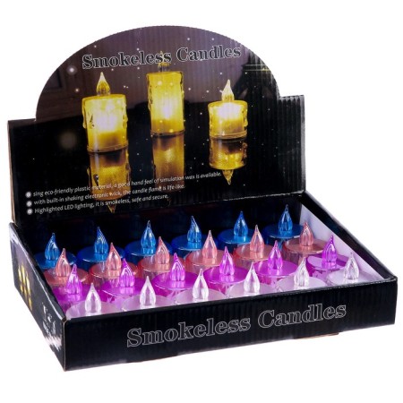 Candle LED "Flame" is small, MIX color-5
