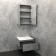 Closure of the suspended Comforty "Oslo-60", Bright concrete