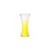 Vase for flowers, yellow color, 34 cm
