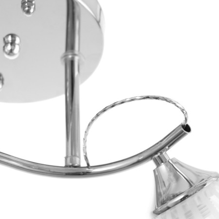 Causte "Nora" 2x60W E27 chrome 50x22x26cm-6