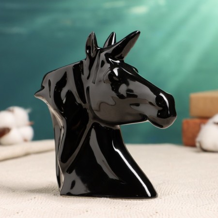 Kashpo - Vase "Unicorn" 13x5x13cm, black-1