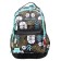 Youth backpack 43 x 29 x 18 cm, ergonomic back, Across 155, gray/turquoise 155-3