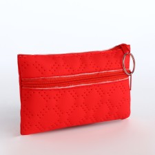 Women's wallet with lightning, red color