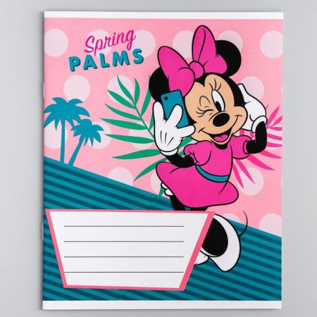 Notebook in a cage 12 sheets, 5 types of mix, cover coated cardboard, Minnie Mouse-6
