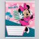 Notebook in a cage 12 sheets, 5 types of mix, cover coated cardboard, Minnie Mouse