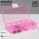 Organizer for jewelry "Casket" antioxidant 10 seats, 12.8 × 6.5 × 2.1 cm, pink color