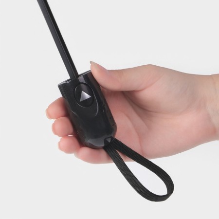 The umbrella semi -automatic "thunderstorm", eponge, 3 addition, 8 knitting needles, r = 47 cm, black color is black-9