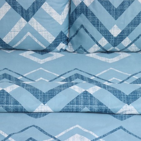 Bed linen 2 joint venture and I Zigzag, 173x215cm, 175x214cm, 50x70cm-2pcs, microfiber, 60g/m2-3