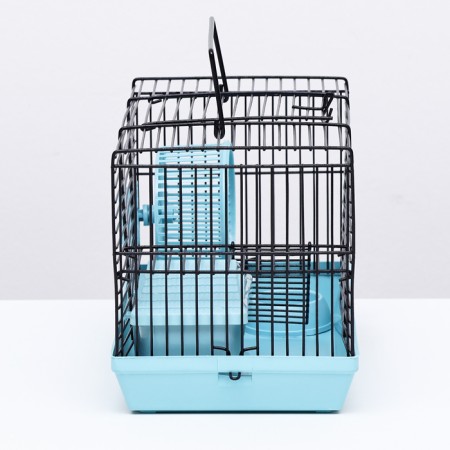 Mini cell for rodents "Pijon" No. 2, equipped, 27 x 15 x 16 cm, turquoise-1