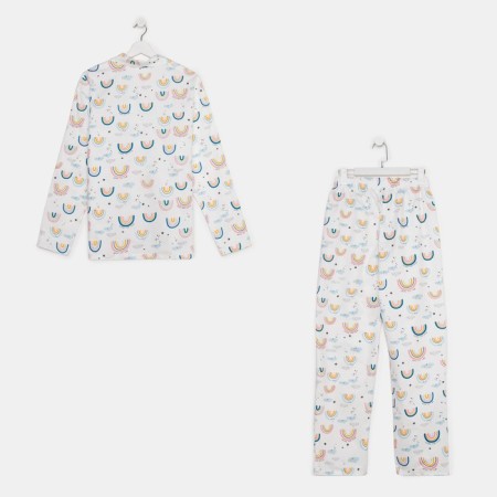 Pajamas (shirt, trousers) female kaftan "Rainbow" p. 40-42-10