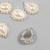 Decor for creativity Metal "Pearl in a drop" 2x1.5 cm