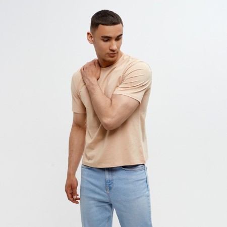 Men's T-shirt Minaku Slim Fit: Lemon color color, rr 52-4