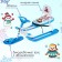 Snow -chapel "Masha and the Bear", SMM2, with a back and a seat belt, the color is blue/white