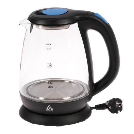 Electric kettle Luazon LSK-1810, glass, 1.8 l, 1500 watts, backlight, black-7