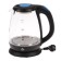 Electric kettle Luazon LSK-1810, glass, 1.8 l, 1500 watts, backlight, black