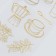 Stickers "tea party" set 2 sheets 8.5x17.5 cm