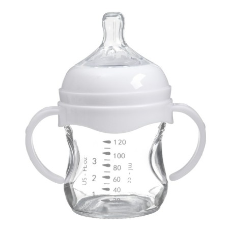 A bottle for feeding Ø50 shg 120 ml., Glass, white color-3