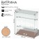 Smail window, 2 inclined shelves, 600 × 300 × 700, chipboard, glass color Book light