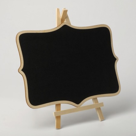 Cretaceous stand "On the easel" 20 × 30, elongated corners, black color-1
