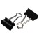 A set of paper clamps 15 mm, 60 pieces, in a plastic tube, black