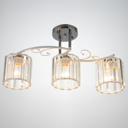 Chandelier 91287/3 E27 40W white-chrom 52x15x25 cm Bayerlux-1