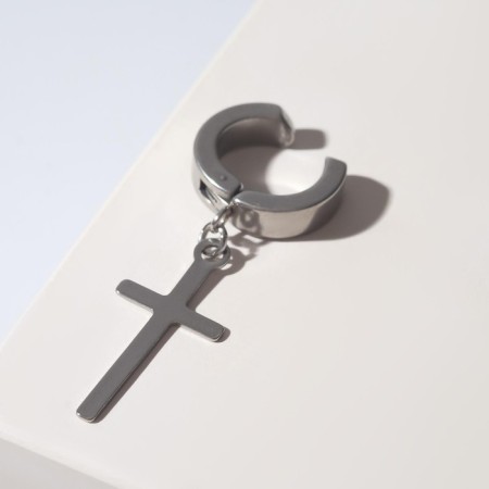 Mono-serg "cross" elongated, silver color-2