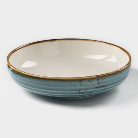 Porcelain deep Magistro “Cerera”, 1.1 l, d = 22 cm, blue color