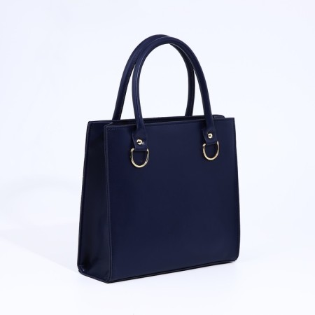 Bag Female Tout with zipper, blue color-1