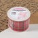 Ribbon from jute "Cell", 50 mm, 4.5 ± 0.5 m, red/green color