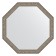 Mirror in the baguette frame, vignette aged silver 56 mm, 70.4x70.4 cm