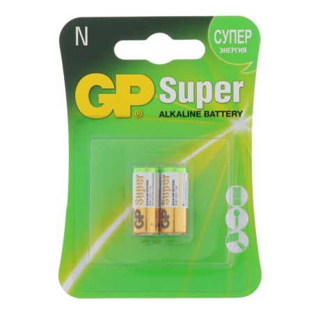 Alkalin battery GP Super, LR1 (910A) -2BL, 1.5V, blister, 2 pcs.