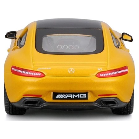 Machine BBURAGO Mercedes-AMG GT, Die-Cast, 1:32, yellow color-4