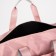 Road bag with lightning, external pocket, long belt, suitcase holder, pink color