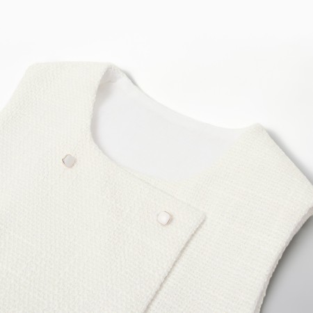 WHITE for Girls, Minaku: Party Dress, white color, height 122 cm-6