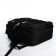 Youth backpack from textiles, 2 lightning departments, 4 pockets, black/orange color