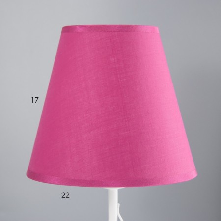 Lamp table Marseille 1x15W E14 18x18x42cm white/pink Risalux-4