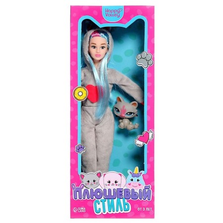 Carbonnic doll "Plush style: cat"-6
