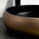 Comforty 78650 platform shell, round, braid/copper matte