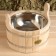 A gang made of linden is round, 5l, stainless insert, "Dobroparov"