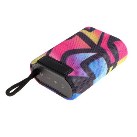 Portable column Perfeo Bang PF_D0043, 5 W, 1200 mAh, Microsd, USB, AUX, FM, graffiti-1