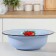 Embolled pelvis "Sadovaya strawberry", 7 l, 38.5 × 12 cm, induction, color gray-blue