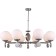 Marse27 60W rush chandelier, size 92x92x52-70 cm, color nickel