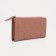 Women's wallet on the button, pink color