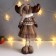 Interior doll "Losik in a skirt in a cell, and a sweater with patterns" 57x12x17 cm
